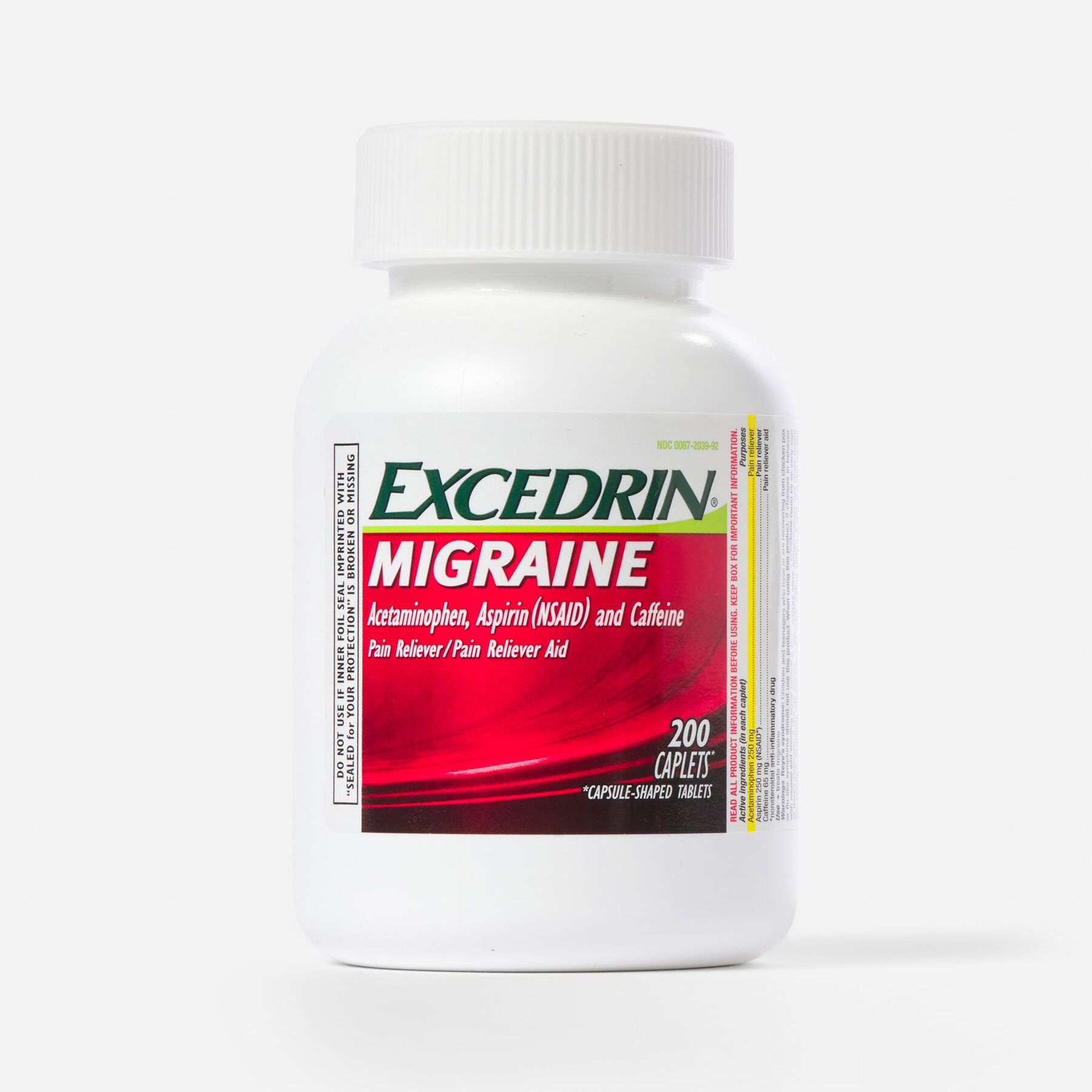 Compare Excedrin Migraine Extra Strength FSA Eligible | Excedrin Migraine Extra Strength Caplets, 200 ct.